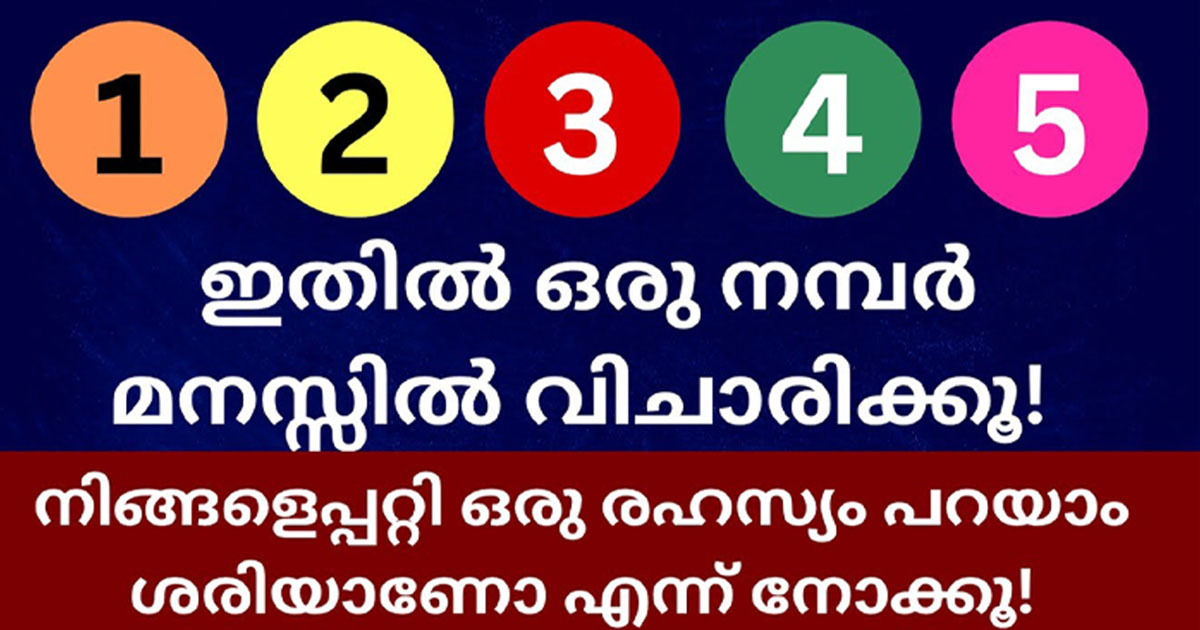 ഇവയിൽ ഏത് നമ്പർ ആണ് നിങ്ങൾക്ക് ഏറെ പ്രിയപെട്ടത് എങ്കിൽ താഴെ പറയാമോ…. നിങ്ങളെക്കുറിച്ച് ഒരു രഹസ്യം പറഞ്ഞുതരാം. | Which Number Is Your Favorite.