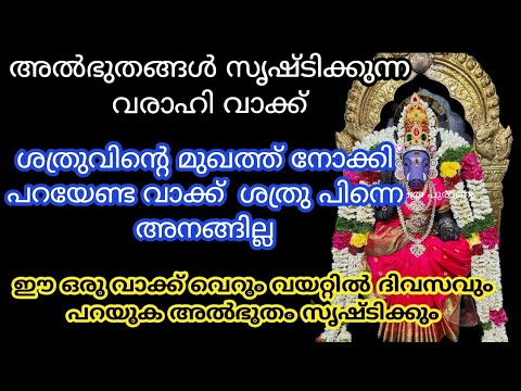 നിങ്ങളുടെ ജീവിതത്തിലെ പല പ്രശ്നങ്ങൾക്കും വരാഹിദേവിയുടെ ഇങ്ങനെ പ്രാർത്ഥിച്ചു കഴിഞ്ഞാൽ ഫലം ഉറപ്പായും ലഭിക്കും