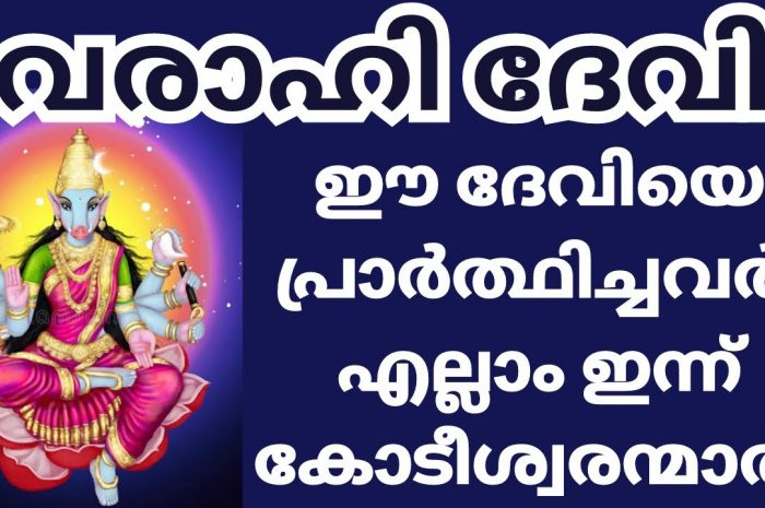 നിങ്ങടെ ജീവിതത്തിലെ കഷ്ടകാലം നിമിഷം ആ നേരത്ത് നിങ്ങൾ വരാഹിദേവിയോട് ഇതുപോലെ പ്രാർത്ഥിച്ചു നോക്കൂ തീർച്ചയായും നിങ്ങളുടെ ജീവിതത്തിൽ അത്ഭുതം നടക്കും