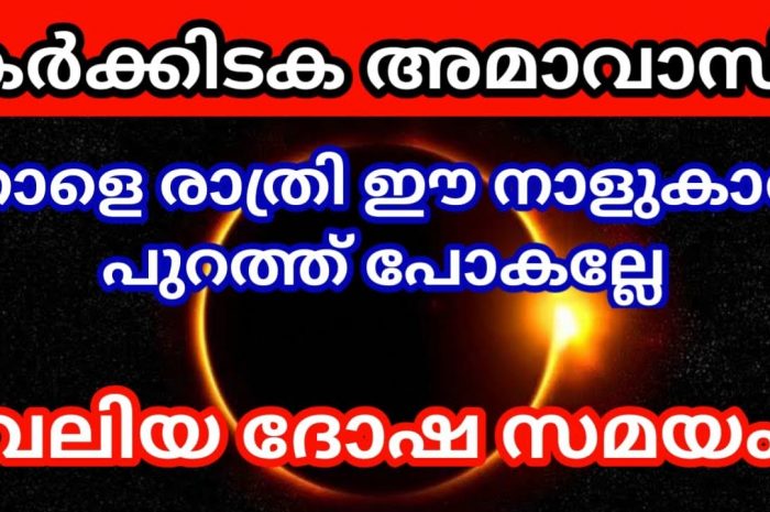 ഇന്ന് കർക്കിടക മാസത്തിലെ അവസാനത്തെ അമ്മാവാസി ദിവസം ഈ പറയുന്ന 10 നാളുകൾ വളരെയധികം സൂക്ഷിക്കേണ്ട ദിവസങ്ങൾ