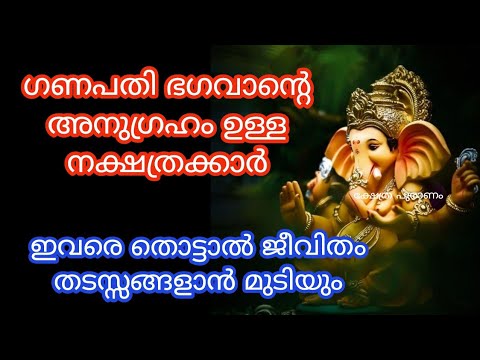 മഹാഗണപതിയോട് പ്രാർത്ഥിച്ചു കഴിഞ്ഞാൽ ചില നക്ഷത്രക്കാർക്ക് ഉണ്ടാകുന്ന പ്രത്യേകതകൾ