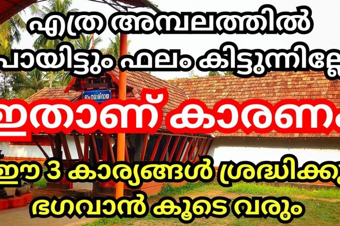 നിങ്ങൾ ക്ഷേത്രദർശനം നടത്തുമ്പോൾ തീർച്ചയായും അറിഞ്ഞിരിക്കേണ്ട ചില കാര്യങ്ങൾ