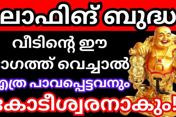 നിങ്ങളുടെ വീടുകളിൽ ധനം ഉണ്ടാകണമെങ്കിൽ ലാഫിംഗ് ബുദ്ധ ഇങ്ങനെ വയ്ക്കുക