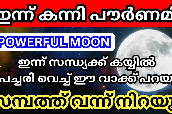 ഈ പൗർണമി ദിവസം അതിവിശേഷപ്പെട്ട ദിവസം തന്നെയാണ് ഇന്നേദിവസം നിങ്ങൾ ഈ പറയുന്നതുപോലെ ചെയ്തു നോക്കൂ വലിയ അത്ഭുതങ്ങൾ നടക്കും