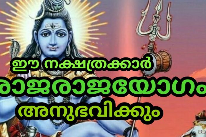 ഈ പറയുന്ന നാളുകാർക്ക് ഇനി രാജയോഗം തന്നെയാണ് അവർ അറിയേണ്ട പ്രധാന ചില കാര്യങ്ങൾ