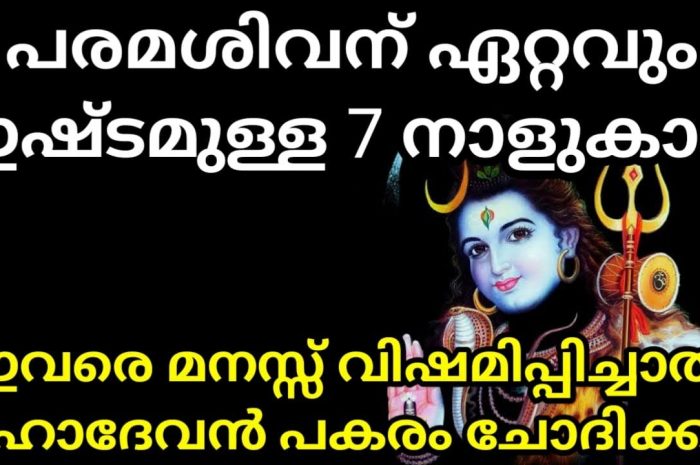 ഈ ഏഴു നക്ഷത്രക്കാരെ പരമശിവൻ ഒരിക്കലും കൈവിടുകയില്ല പരമശിവന് ഇഷ്ടപ്പെട്ട ഏഴു നക്ഷത്രക്കാർ