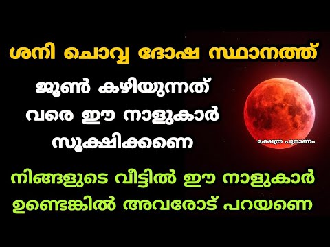 ചൊവ്വയുടെയും ശനിയുടെയും ദോഷങ്ങൾ അനുഭവിക്കേണ്ടി വരുന്ന രാശിക്കാർ ഇവരെല്ലാം…