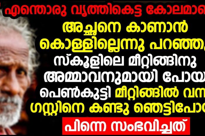 സ്കൂളിലേക്ക് വിദ്യാഭ്യാസമില്ലാത്ത അച്ഛനെ കൊണ്ടുപോകാൻ മടിച്ച പെൺകുട്ടിക്ക് കിട്ടിയ പണി കണ്ടോ…