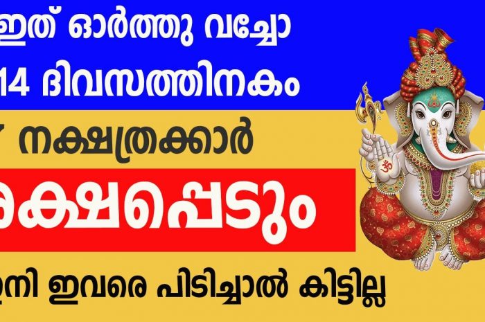 ജീവിതം മാറിമറിയാൻ പോകുന്ന നക്ഷത്ര ജാതകർ ആരെല്ലാം എന്നറിയാൻ ഇത് കാണുക…