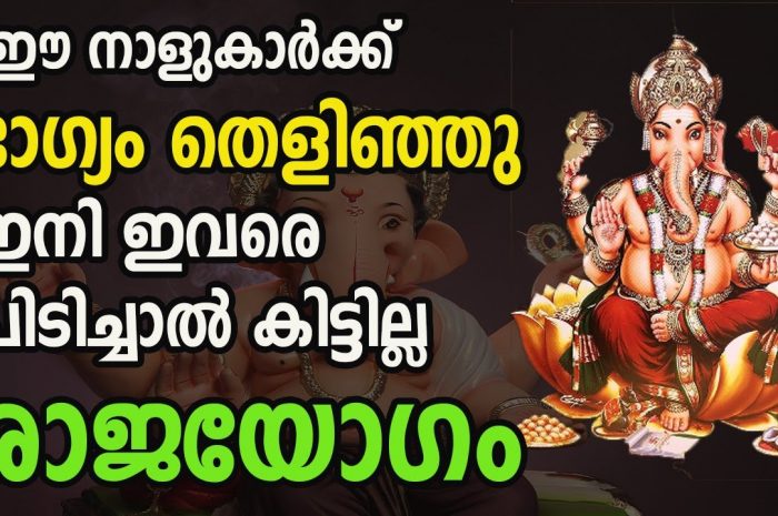 ജീവിതത്തിൽ ഭാഗ്യവും സമൃദ്ധിയും വന്നുചേരാൻ പോകുന്ന നക്ഷത്രജാതകർ ഇവരെല്ലാം…