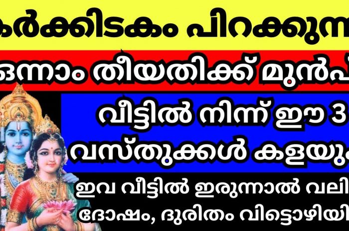 കർക്കിടക മാസത്തെ വരവേൽക്കാൻ നമുക്ക് ഇത്തരത്തിൽ ചെയ്തു നോക്കാം…