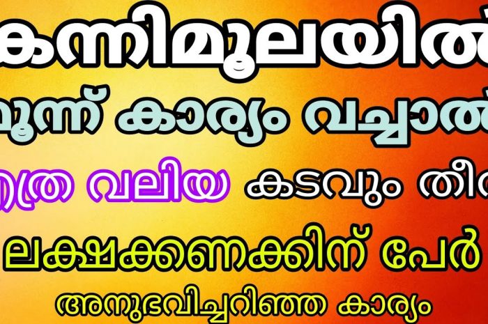 കന്നിമൂല നിസ്സാരക്കാരനല്ല കേട്ടോ. ഇത് നിങ്ങൾ കേൾക്കണം…